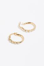 14k 5 Diamond Huggie Hoop By Adina Reyter At Free People