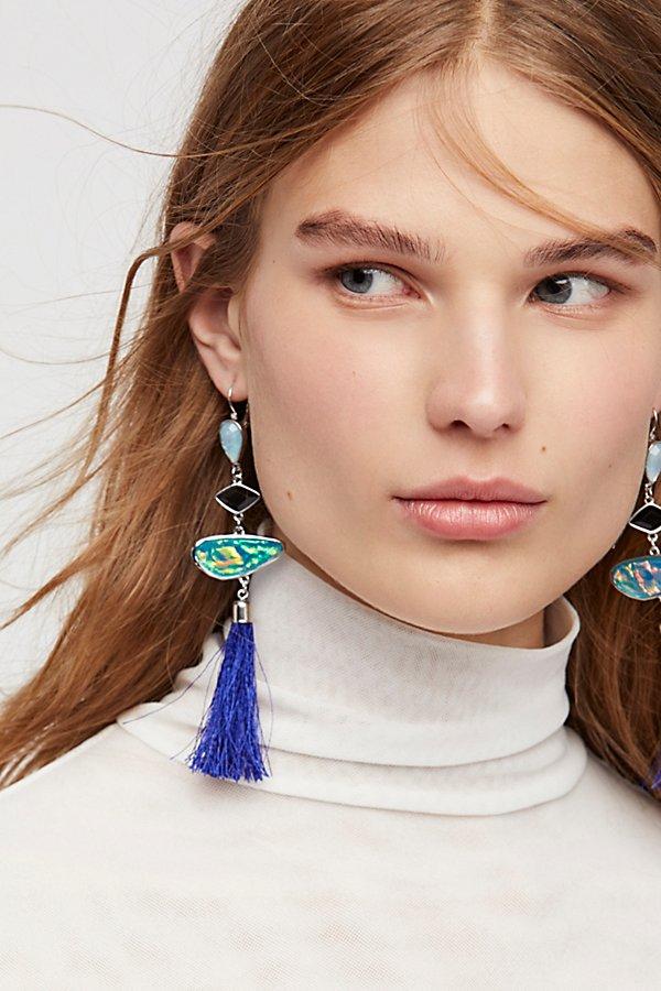 Alameda Stone Tassel Earrings By Free People