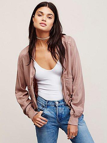 Free People Light And Easy Bomber