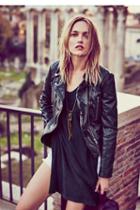 Fp Collection Womens Vegan Leather Hooded Moto