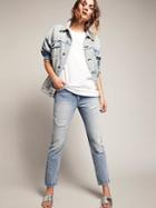 505c Distressed Crop Jeans By Levi's At Free People