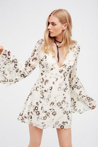 Free People Womens Rum And Ruffles Dress