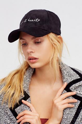 Understated Leather X Free People Womens Girl Talk Embrd Baseball