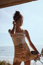 Hanging On Tight Mini Skirt By Free People