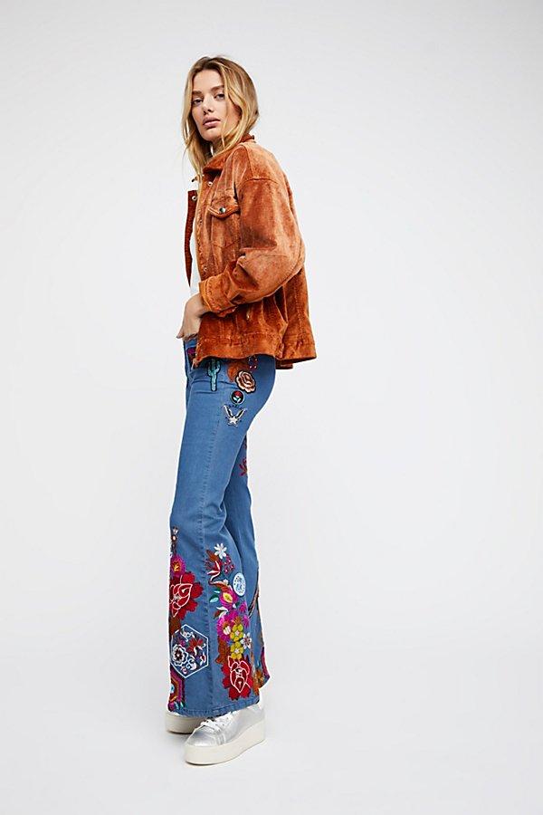 Flower Child Denim Flares By Free People