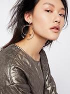 Philo Double Piercing Hoops By Free People