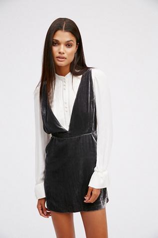 Free People Womens Cool Waters Velvet Jumper