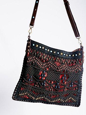 Free People Florence Macrame Tote