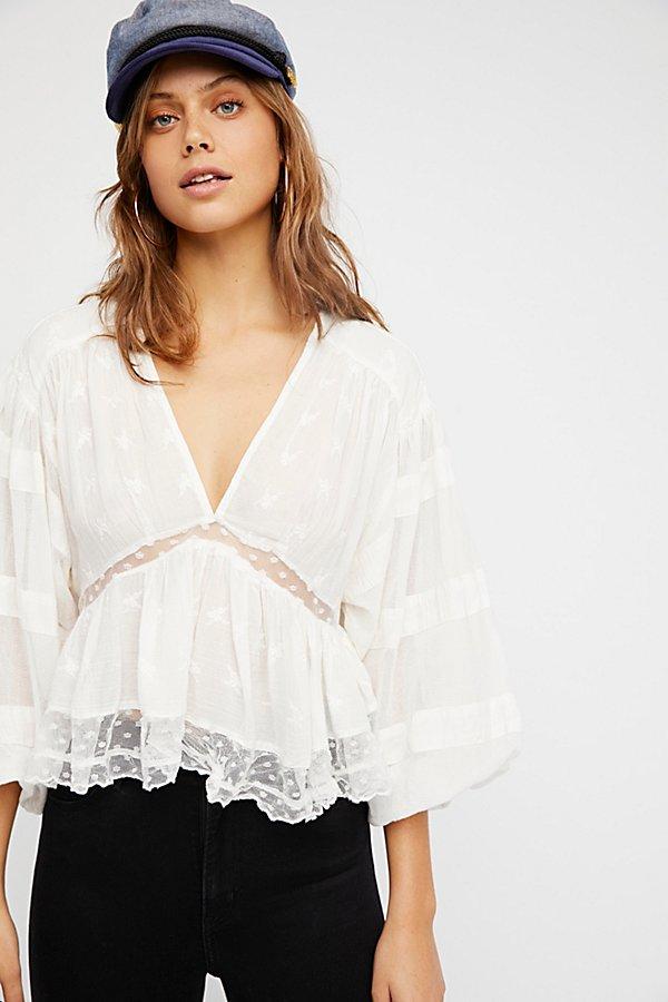 Nostalgic Feels Blouse By Free People