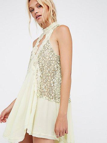 Cross My Heart In Lace Tunic  By Free People