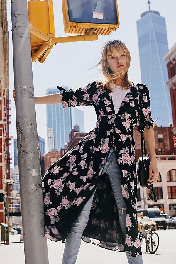 Printed Love Of My Life Midi Dress By Free People
