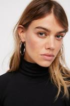 Square Edged Basic Hoops By Free People