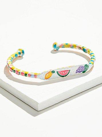 Hand Painted Cabana Fruit Cuff By Susan Alexandra At Free People