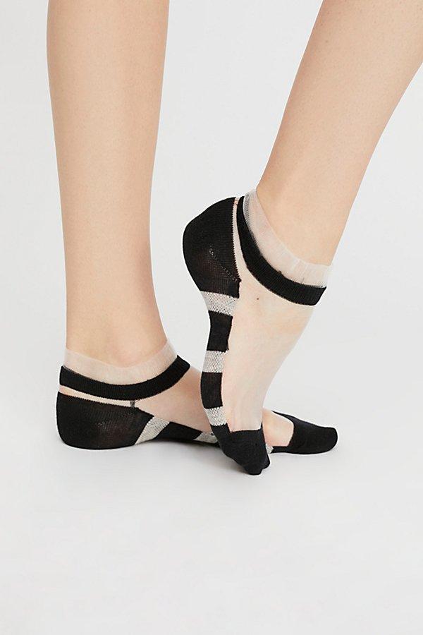 Frill Striped Socks By Free People