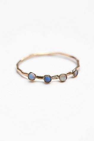 Lili Claspe For Free People Womens Crown Opal Delicate Ring