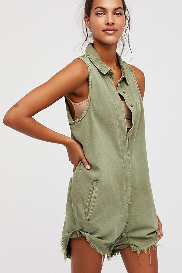 Militaire Drill Playsuit By Oneteaspoon At Free People