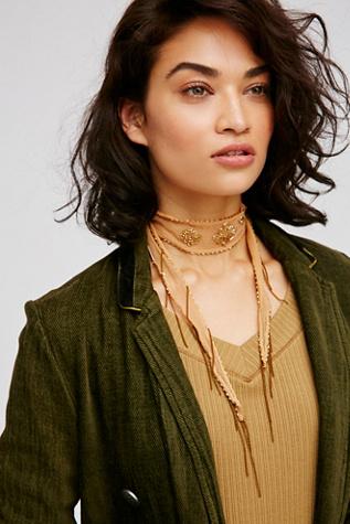 Diamond Embellished Neck Tie By Chan Luu At Free People