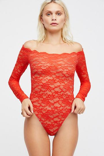 Off-the-shoulder Cutie Pie Bodysuit By Intimately At Free People
