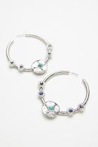 Medallion Rays Hoops By Free People