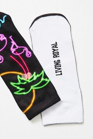 Glow In The Dark Sock By Living Royal At Free People