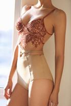 For Love & Lemons Womens Sweet Heart High Waisted Undie