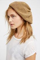 Metallic Knit Slouchy Beret By Free People