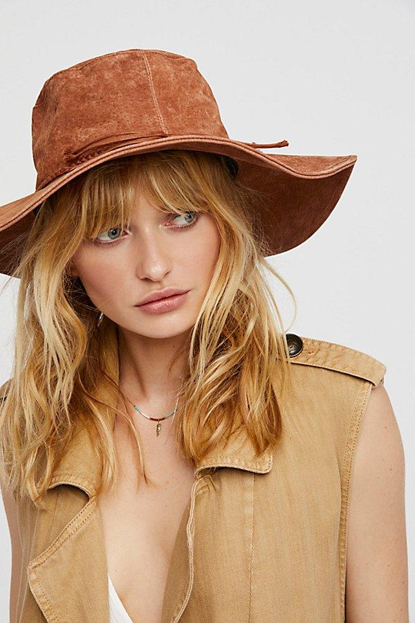 Woodstock Suede Floppy Hat By Free People