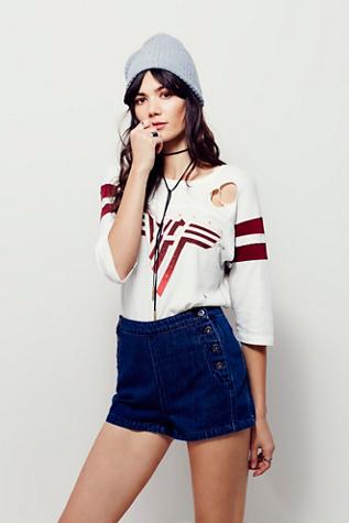Free People Womens Lumineer Sailor Short