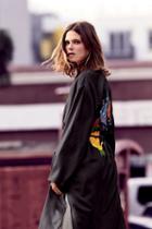 Embroidered Slouchy Duster By Free People