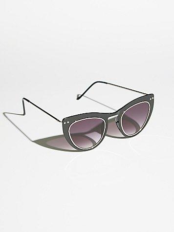 Outer Urge Cat Eye Sunnies By Spitfire At Free People