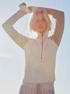Free People Feelin Velour Half Zip Pullover