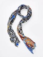 Vintage Silk Tie Skinny Scarf By Debe Dohrer