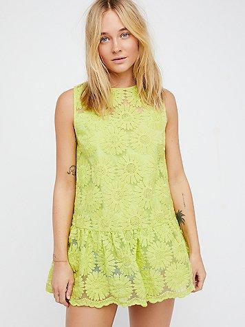 Sunflowers Mini Dress By Free People