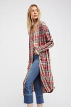 Loralei Plaid Maxi Top By Free People