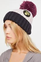 Happy Place Patched Pom Beanie By Free People