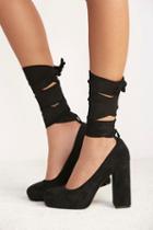 Jeffrey Campbell  + Free People Womens Places To Go Wrap Platform