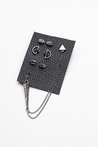 Free People Womens Draped Earring Set