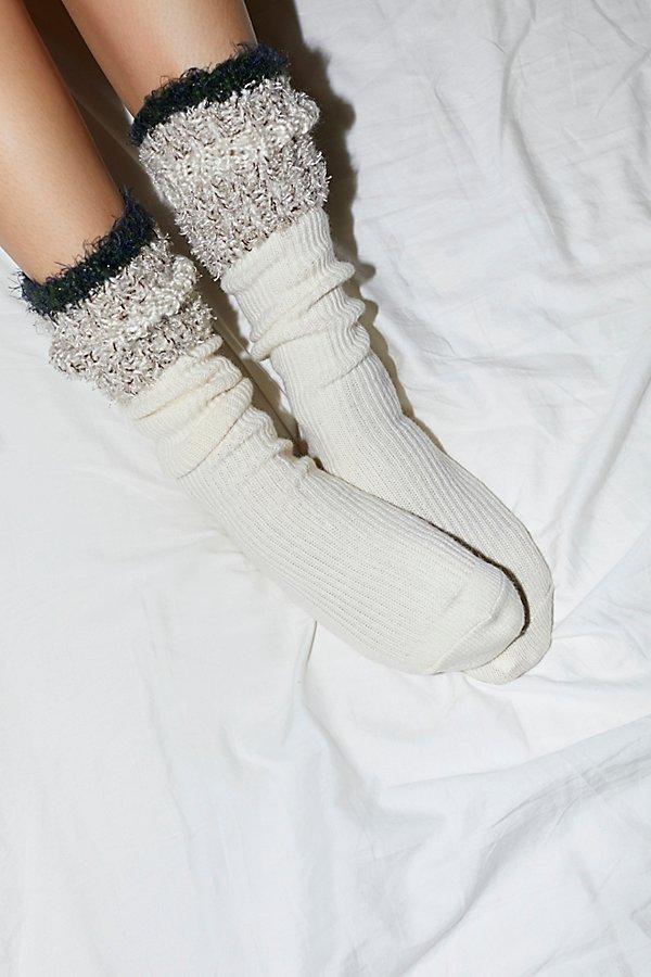 Glacier Boot Topper Crew Sock By Memoi At Free People