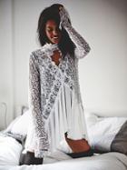 Secret Origins Pieced Lace Tunic By Free People