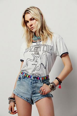 Free People Womens Elliot Emb Short