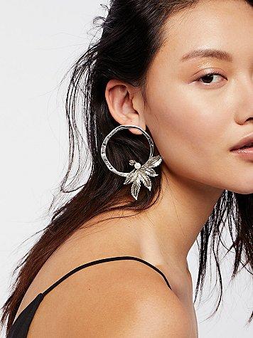 Trapeze Pearl Hoops By Kitte At Free People