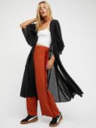 Free People Curved Gauze Duster