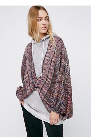 Fp X Womens Plaid Gemini Kimono