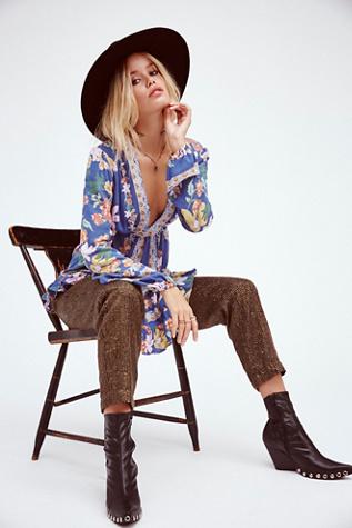 Free People Womens Violet Hill Printed Tunic