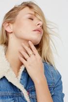 Free People Womens Fire Opal Band Ring Set
