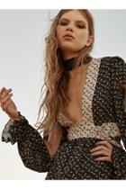 Anna Sui Womens Daisy Spray Paint Maxi