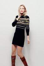Free People Womens Hot Cocoa Patterned Dress