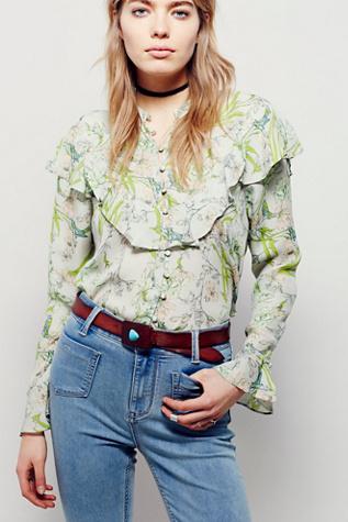 Free People Womens Teardrop Stone Belt
