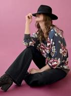 Free People Go On Get Floral Pullover