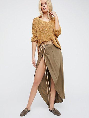 One By Oneteaspoon Collins Wrap Skirt